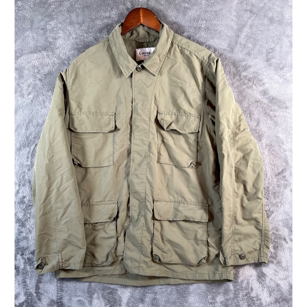 Corridor NYC M-41 Olive Nylon Field Military Jacket Mens Large Made in USA